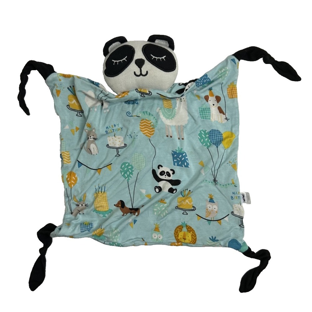 Little Sleepies Blue Panda Baby Security Blanket‎ Birthday Party Llama Cake
